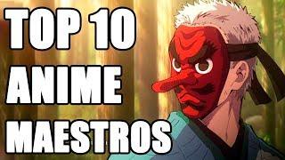 Top 10 Maestros del Anime