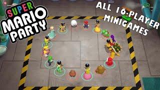 Super Mario Party - All 16 Player Team Minigames