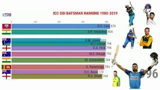 TOP 10 BATSMAN ODI RANKING 1980-2019 | CRICKET | CRICKET RANKING