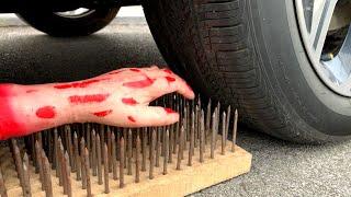 Experiment Nails vs Car vs Hand Halloween | Crushing Crunchy & Soft Things by Car | Test Ex