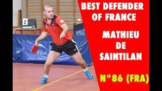 Mathieu DE SAINTILAN | BEST TABLE TENNIS DEFENDER OF FRANCE |