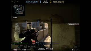 Noscope on guy top mid through window wall