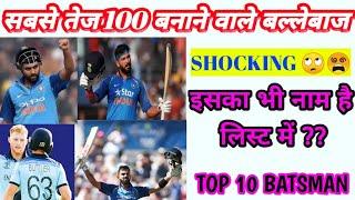 Top 10 fastest Century. सभी टीमों के सबसे तेज शतक बनाने वाले बल्लेबाज। CRICKET KI KHABAR