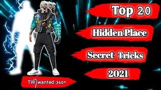 Top 20 Hidden Place 2021 Best Trick For Free Fire New