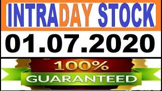 IntraDay Top 2 Jackpot Call 01.07.2020 || intraday tips || best stock for 2020