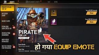 Free Fire New Top-up Event Emote Not Equip Problem Solve - FF New Events Details - CG New FF