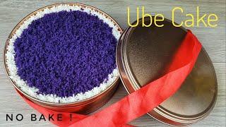 No bake Ube Cake in a Can(with costing)