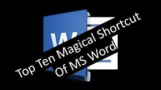 Top Ten Shortcut for MS Word 2007, 10,13,16,19 in Urdu/ hindi