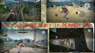 Top 10 hiding place||freefire ||rank push||new season||Bermuda map||watch full video