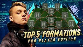 TOP 5 FORMATIONS IN FIFA 20 ULTIMATE TEAM ** PRO EDITION **