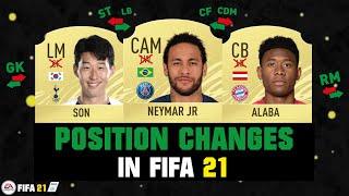 FIFA 21 | CRAZIEST POSITION CHANGES IN FIFA 21! 