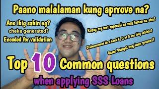 Top 10 Common questions when applying SSS Loans || Calamity or Salary