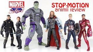 MARVEL SELECT - Hulk Avengers Endgame STOP-MOTION animii Action Figure Review