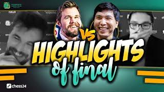 WHAT A FINAL!! Reactions and Best Moves of the Final | Magnus Carlsen vs Wesley So