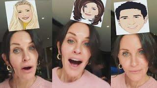 Watch Courteney Cox Test the 'Friends' Instagram Filter