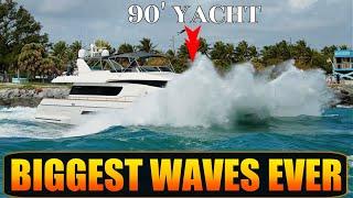 LARGE BOATS AGAINST MASSIVE WAVES !! BIGGEST WAVES EVER (IN HAULOVE) | BOAT ZONE