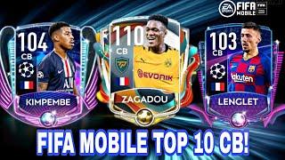 TOP 10 CB IN FIFA MOBILE | TOP 10 CENTRE DEFENDER | BEST CB | TOP 10 | TOP CB | FIFA MOBILE 20