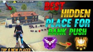 CLOCK TOWER HIDE PLACE IN FREE FIRE ! TOP HIDE PLACE IN BERMUDA ! RANK PUSH TIPS ! Game knowledge
