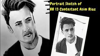 Daily Challenge #32 / Asim Riaz - BB13 / How to Draw / Drawing of Bigg Boss 13 Contestant Asim Riaz