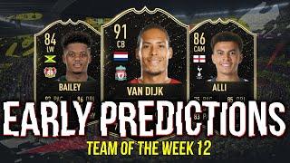 FIFA 20 | TOTW 12 EARLY PREDICTIONS FT. VAN DIJK