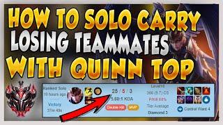 THIS IS HOW TO HARD CARRY YOUR TEAM WITH QUINN TOP IN SEASON 10 (QUINN TOP META) - League of Legends