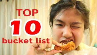 10 สิ่งที่อยากทำก่อนตาย! top 10 bucket list (School Project) Eng ver.