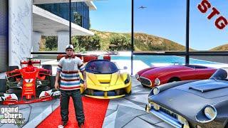 MICHAEL'S $30 MILLION FERRARI COLLECTION| JIMMY GOES TO COLLEGE| (GTA 5 REAL LIFE PC MODS)