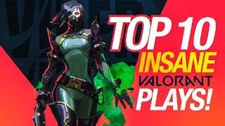 TOP 10 INSANE VALORANT PLAYS - Valorant Montage