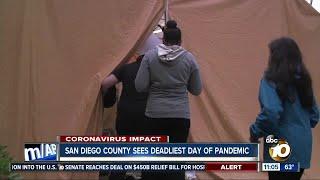 San Diego County sees deadliest day of the pandemic