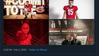 WOW: UGA's newest WR gets JIGGY w/ it!! White Chocolate?!