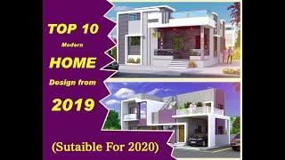 Modern home designs || top 10 latest 2019 || Indian home design ideas