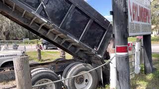 DUMP TRUCK DUMPING TOP SOIL AT TREE LIFE TREE SERVICE AFTER TRUCK REPAIR March 11, 2021