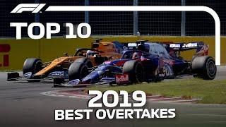 Top 10 Best F1 Overtakes of 2019