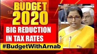Budget 2020: Huge Relief For Tax Payers Announced By Finance Minister Nirmala Sitharaman
