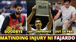 MATINDING INJURY NI FAJARDO | RONALD TUBID OUT NA SA SMB | HULING CONFERENCE NI SONNY THOSS | PBA