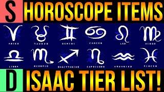 ALL HOROSCOPE ITEMS RANKED! - The Binding Of Isaac Tier List