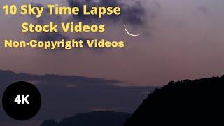 Top 10 Sky Time Lapse Stock Videos | Non-Copyright Videos | Royalty-Free Videos | HD Videos | 4K