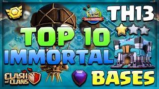 IMMORTAL Top 10 TH13 WAR/CWL/LEGEND Base Link 2021 | All Time Best TH13 With Link Anti Everything