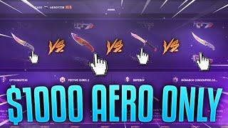 I Battled $1,000 On AERO Cases Only And Turned It Into?... - + BONUS $4,000 BATTLE!