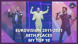 Eurovision 2011-2021 - 08th Places - My Top 10