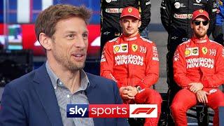 Jenson Button predicts a change in Charles Leclerc vs Sebastian Vettel