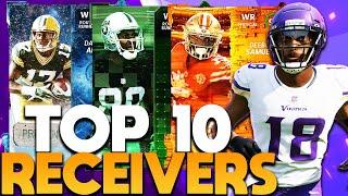 TOP 10 WIDE RECEIVERS *UPDATED* INSIDE MADDEN 22 ULTIMATE TEAM!