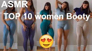 Top 10 beautiful woman booty Legging Haul Compilation ASMR effect Relax! Only for men!