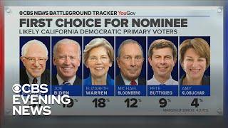 CBS News Battleground Tracker: Sanders leads in Texas and California with Biden close behind