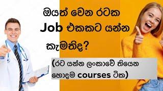 Best Courses to do Jobs in Foreign after Graduation - Sinhala | රට යන්න හදාගන්න ඕනි qualifications