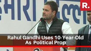 Rahul Gandhi Asks 10-Year-Old At Rally: 'Didn't You See Situation Deteriorate In 5 years?'