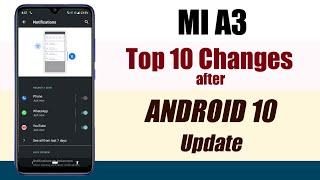 MI A3 Top 10 changes after Android 10 stable update || Mi A3 top 10 features in Android 10 update 