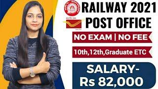 Railway Recruitment 2021|No Exam|Post Office Recruitment 2021|Govt Jobs Jan 2021|Govt Jobs 2021