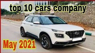 Top 10 Cars Company  May 2021