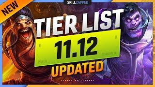 NEW TIER LIST for PATCH 11.12 - League of Legends